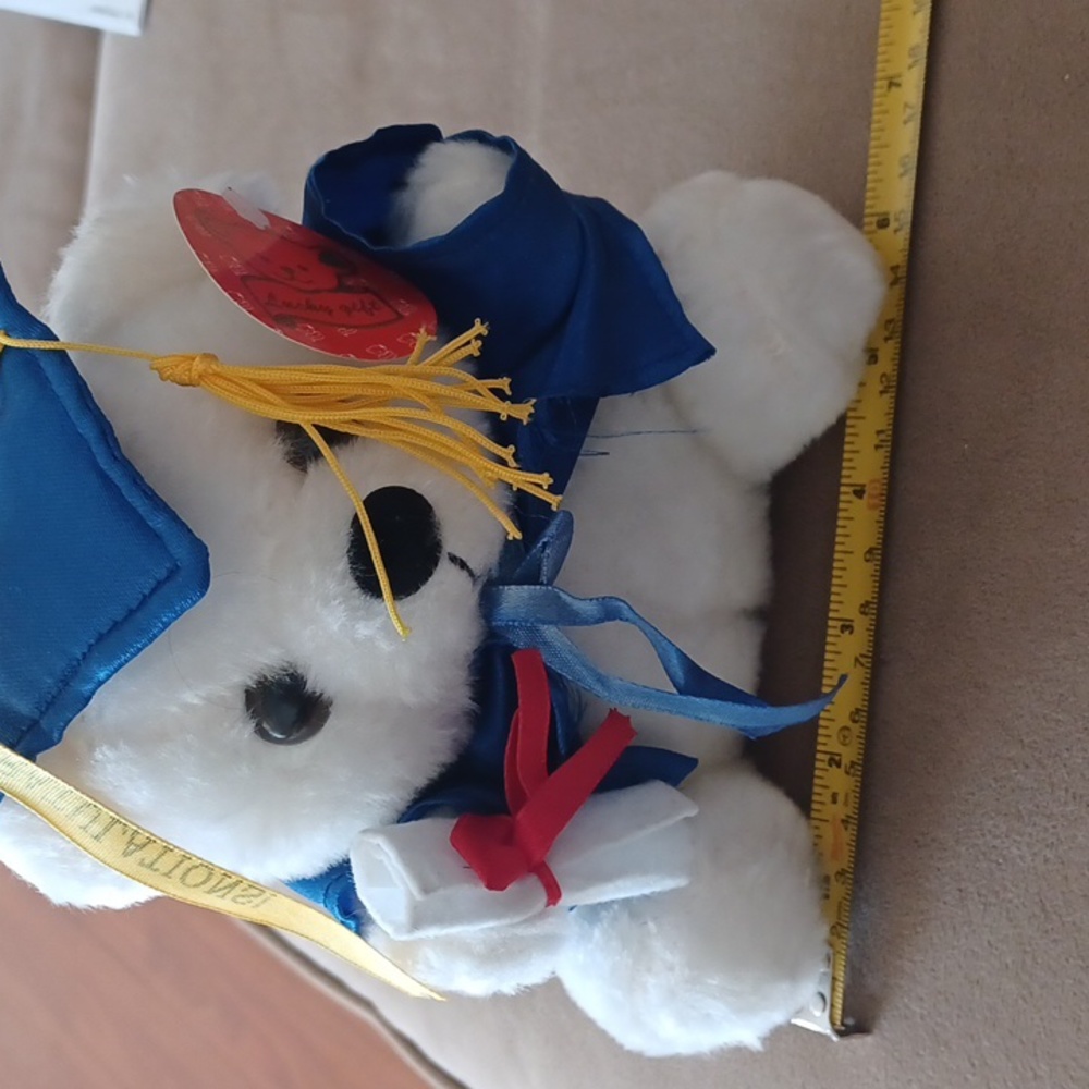 Graduation bear plush white - Picture 10 of 12